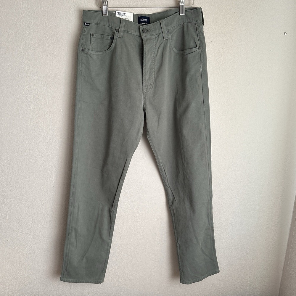 Citizens of Humanity The Finn Relaxed Taper Pants Mens 31 Porpoise Green Bedford